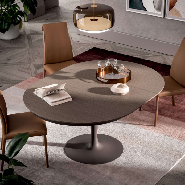 TO-DO-Artikelanlage-58 Ausziehbarer Esstisch Eclipse von Ozzio Italia | Holz