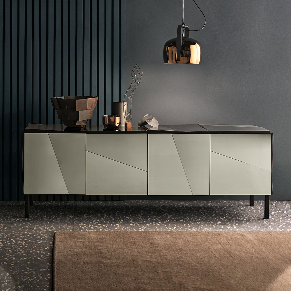 PSICHE-A_FUME-01 Design Sideboard PSICHE mit Rauch/Bronze Spiegel