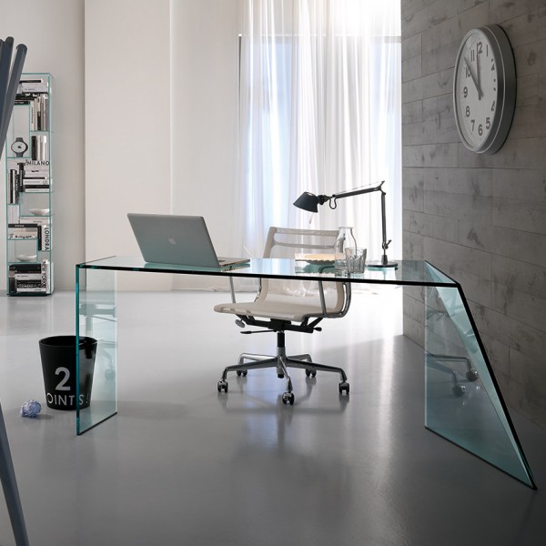 Design Glas Schreibtisch PENROSE - Tonellidesign